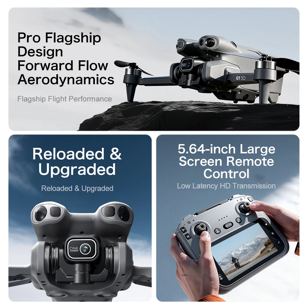 براند+ جي تي 50 طائرة درون 4K  - مراجعة Drone Rc Gt50 وسعره