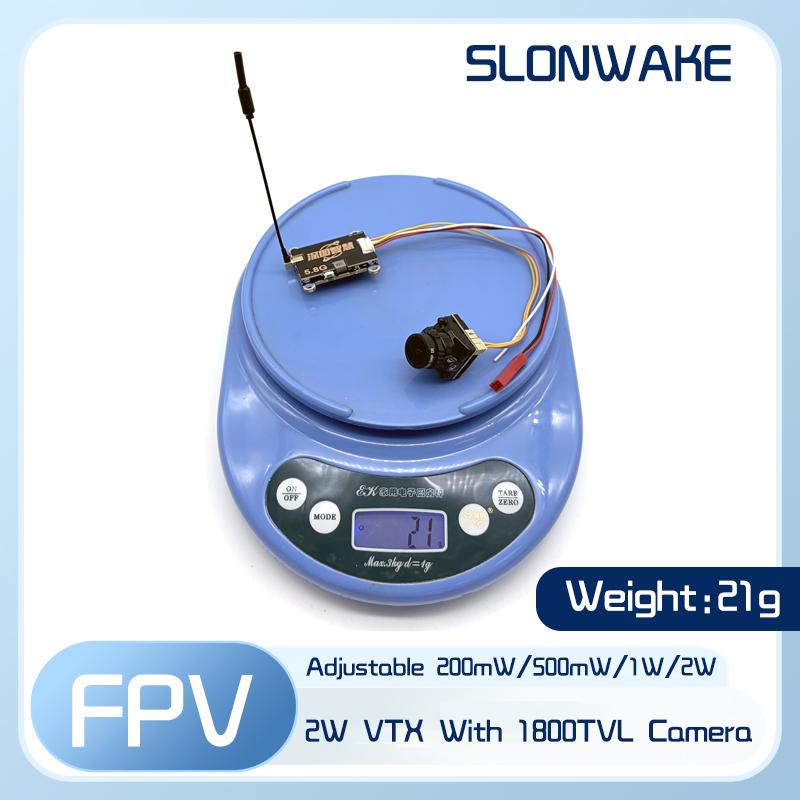 جهاز إرسال SLONWAKE 5.8G 56CH  - مراجعة Fpv Camera Cmos وسعره