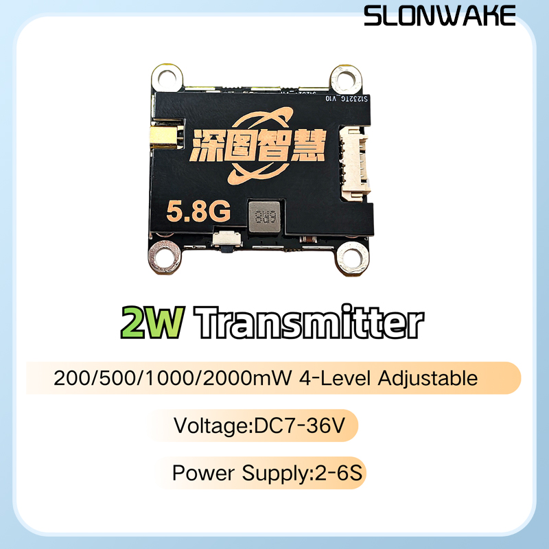 جهاز إرسال SLONWAKE 5.8G 56CH  - مراجعة Fpv Camera Cmos وسعره