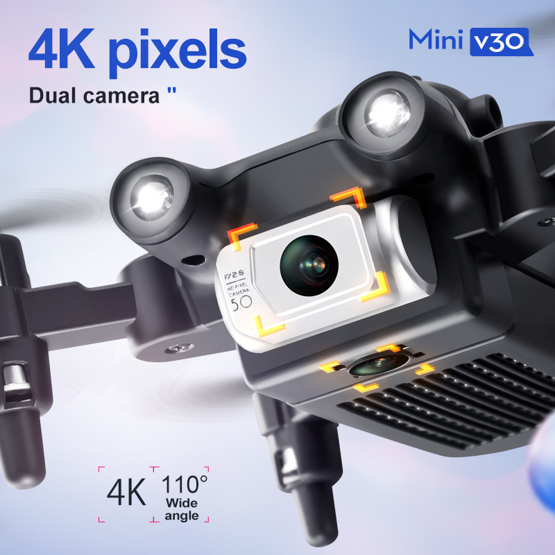 طائرة بدون طيار صغيرة V30 WiFi - مراجعة Drone Shahed Rc وسعره