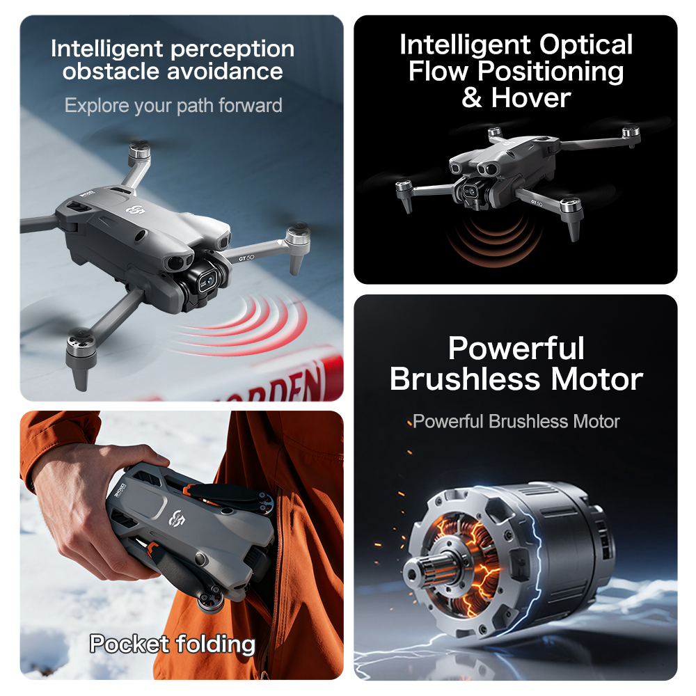 طائرة بدون طيار قابلة للطي GT5 - مراجعة Drone Rc Gt50 وسعره
